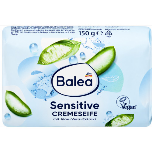 Тверде крем-мило для чутливої шкіри Balea Sensitive, 150 г